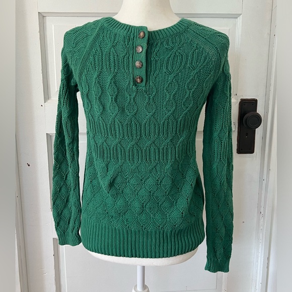 Sparrow | Green Cable Knit Sweater - Picture 4 of 7
